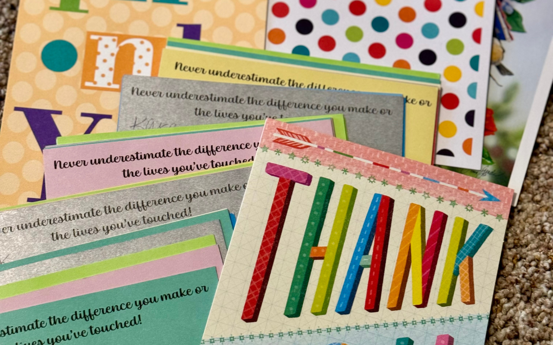 Noting The Gift of Thanks